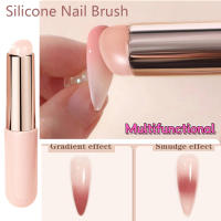 Brocha De Silicona Para Arte De Uñas Reutilizable Con Espejo Aplicador De Polvo Y Pigmento Para Manicura Efecto Gradiente En Artes De Uñas - details 0
