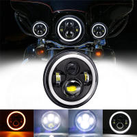 Faros De Motocicleta LED Redondos De 7.5 Pulgadas Universal Cafe Racer Luz De Distancia Refit Faro De Motocicleta 40w - details 0