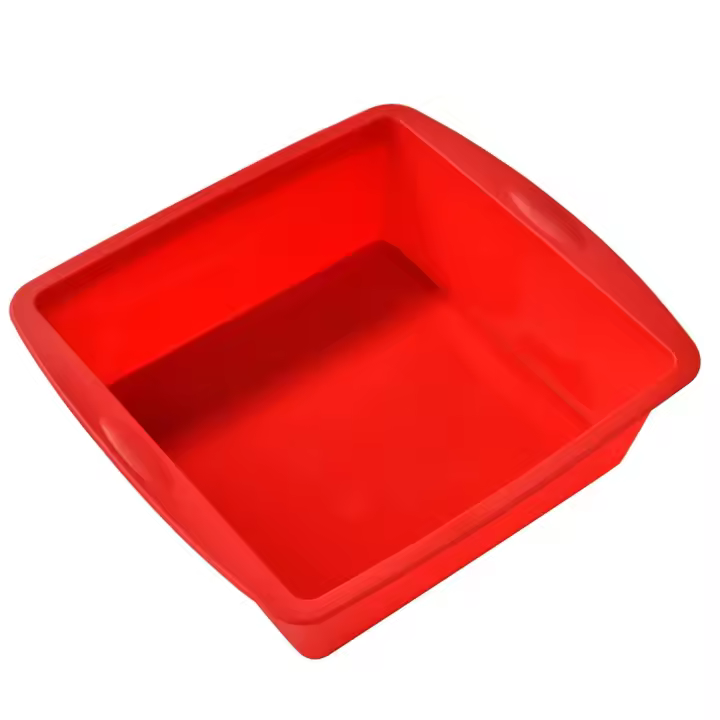 1pc Set De Molde Para Pastel Redondo De Silicona Fácil De Desmoldar Molde Cuadrado Para Hornear Pan Herramientas De Cocina Para Hogar DIY - 1