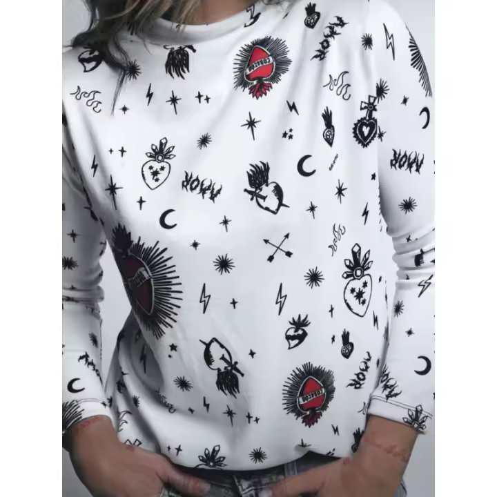 Aire retro Marcas Mujer Ropa Camisetas y tops  Camiseta -Aire Retro- Corazones blanca - 1