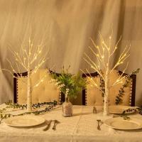 Árbol De Birka Con 24 Luces LED Regulables Y Pilas Incluidas Para Decoración De Navidad Actividades Al Aire Libre Fiesta Dormitorio Luz De Árbol - details 7