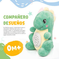 Peluche Dinosaurio Bebé con Proyector de Estrellas | Melodías Relajantes | Juguetes para Bebés Recién Nacidos | Regalos Modernos para Niños y Niñas | Acompañante de Sueños Calmantes con Luces - details 2