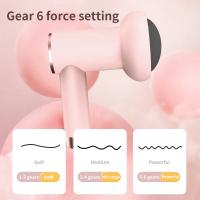 Masajeador Portátil De Batería Recargable Para Cuerpo Rosa Blanca Masa Corporal Mano Herramienta De Relajación Para Cuello Cintura Y Hombros - details 1