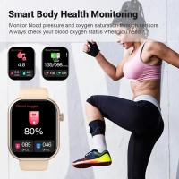 SOMY Reloj inteligente inalámbrico para llamadas, pantalla táctil completa, reproducción de música por voz, Adaptable al teléfono inteligente, recargable, deportes, ciclismo, correr - details 4