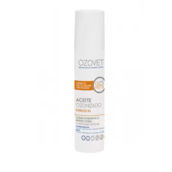 Ozoaqua Ozovet Veterinario Ozopets aceite de ozono Restauracion Recuperacion Contra Picor Deshidratacion e Inflamacion Perro Gato - 1