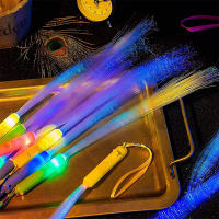 12/24/48Pcs Velas De Luz LED Para Fiesta Velocidad De Fibra De Luz Para Noche Propiedades De Fiesta De Navidad Cumpleaños Regalo De Boda - details 9