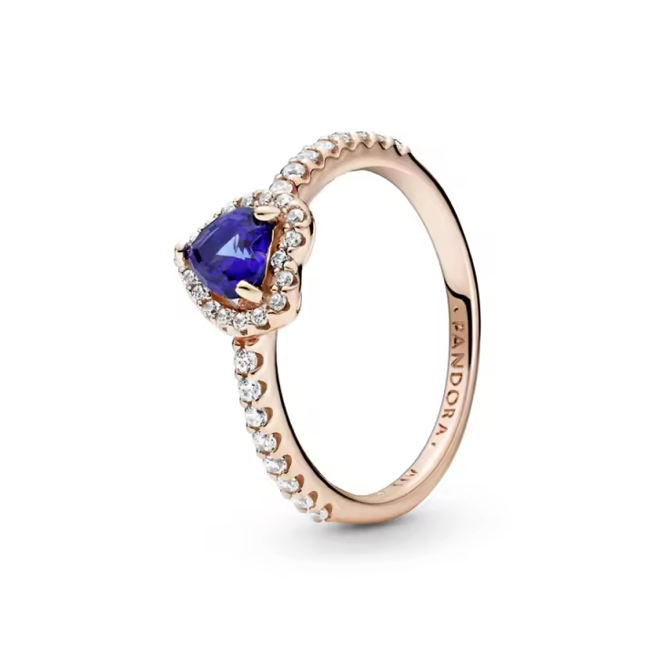 Pandora Pandora Rose Anillo en Pandora Rose Corazón Azul Brillante 188421C01 , para Mujer - 1