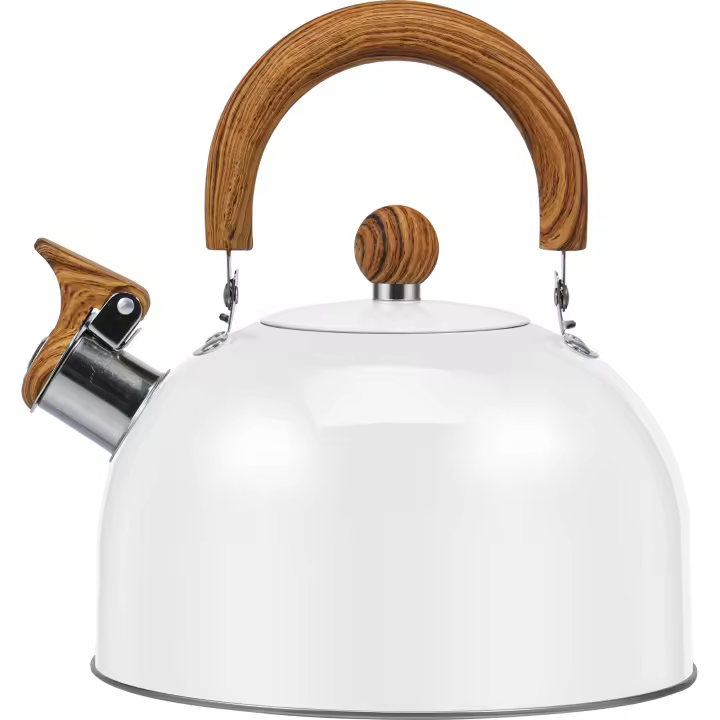Cacerola De Té Con Mango Antideslizante Y Anti-oxígeno 3/2L Whistling Teapot De Acero Inoxidable Para Estufa De Acero Inoxidable - 1