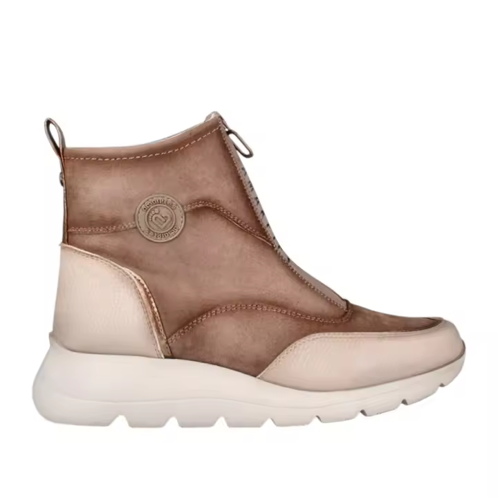 Shoes Botines marca Amarpies para mujer en color beige - 1