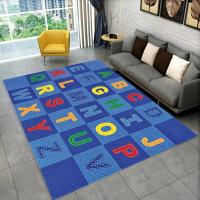 Alfombra Infantil ABC Dibujos Animados Para Decoración De Dormitorio Sala De Estar Pasillo No Eslipiente Para Hotel Sofa Mesa De Café Alfombras De Área - details 3