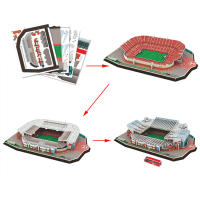 Puzzle 3D Para Niños Campo De Fútbol Simulado Modelo De Construcción Educativo Manualidad Regalo Para Fanáticos Del Fútbol TMZ - details 2