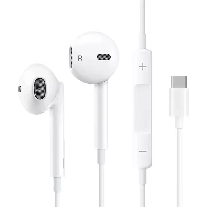 FGNS Auriculares USB Tipo C HiFi Estéreo con Micrófono Control de Volumen de Llamadas Compatible con Los Moviles Samsung,Huawei ,iPad,macBook,Portatiles USB C - 1