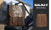Mochila de Cuero Genuino con Solapa Animal Print – IULIUS | Para portátil 15,6", elegante, resistente y con estilo único - details 4