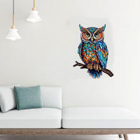 Puzzle De Madera 3D De Corazón Para Niños Juego De Decoración De Alta Dificultad Modelo De Animal Águila Enviado Directamente Desde China - details 3