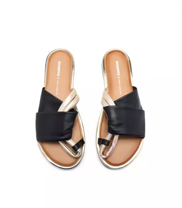 Sandalia plana Gioseppo-74308-Whately negro mujer571390008 - 1