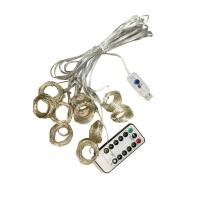 Luces LED De Navidad Para Dormitorio 1pc USB 3x3/3*2/3*1 Decoración De Casa Y Boda Guirnalda De Luz De Fairy Festoon - details 3
