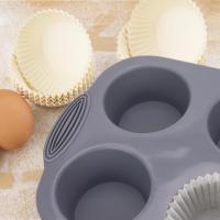 Banja de hornear de silicona antiadherente para muffin, cupcakes, brownies y Mora, 3 Colores, 6 cavidades - details 2