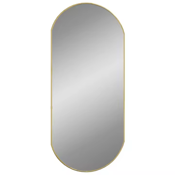 Espejo bañoEspejo de pared ovalado dorado 90x40 cm - 1