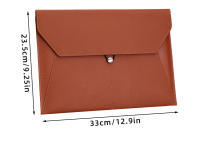 Bolsa De Cuero Para Archivo Y Organizador De Documentos A4 Estilo Moda Para Negocios Contratos Facturas Storage - details 2