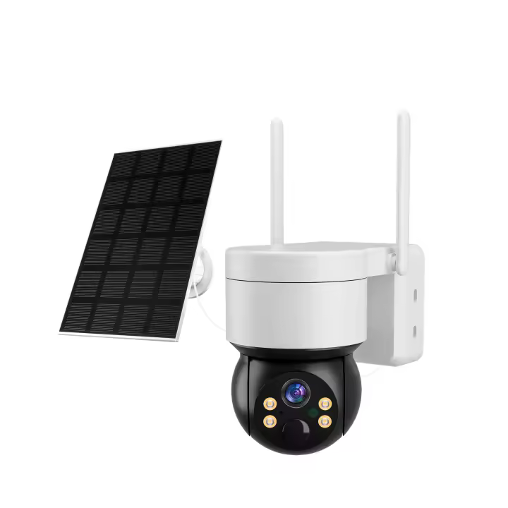 Cámara Solar de Vigilancia para Seguridad 2MP con Bajo Consumo, Codificación H.265AI, Visión Nocturna IR-CUT, Detección PIR, Audio Bidireccional, Almacenamiento en la Nube, Wi-Fi, Alta Resistencia Térmica y Compatible con iOS/Android - 1