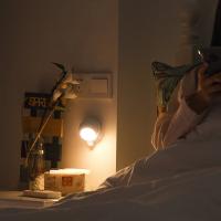 Luz Nocturna Sensor De Movimiento LED Para Armario Cargable Por USB Con Interruptor Táctil Dimmer Luz De Pasillo Y Escaleras Batería 18650 Incluida - details 7
