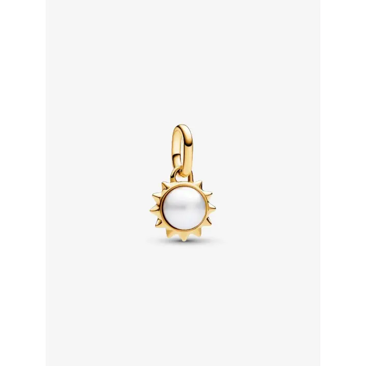 Pandora - Charm Colgante mini "Sol" with Pearl cultivada de Agua Dulce Pandora ME - Baño de Oro de 14K - 1