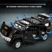 Coche De Acción Hanma H2 a Escala 1:24 En Aleación De Aluminio Con Luz Y Sonido Vehículo De Tierra Para Colección Juguete Para Niños - details 5