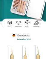 Juego De 6 Piezas De Agujas De Acné En Acero Inoxidable Herramienta De Belleza Para Eliminar Quistes Y Puntos Negros - details 1