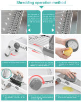 LMETJMA Slicercito De Verduras Ultra Afilado Corte De Alimentos Ajustable Espesor Diferente KC0450 Herramienta De Cocina - details 8