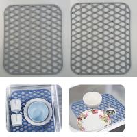 Alfombrilla De Silicona Multifuncional Para Cocina Resistentes a La Calor Anti-goteo Protector De Suelo Anti-resbaladizas Con Malla De Filtro Antisalpicaduras Rectangular Ecológica - details 2