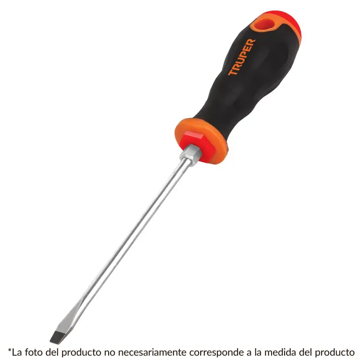 Destornillador Truper Boca Plana 150 Mm Acero Cromo Vanadio - 1