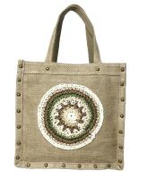 MEJORADA Bolso retro imformal para mujer.bandoleras de YUTE trenzado con cuerdas de paja，MEDIDA 27CM*27CM*10CM - details 2