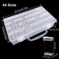 Caja De Almacenamiento De Joyería Y Perlas Para Pintura Diamante DIY Organizador De Accesorios De Joyería De Plástico Con 32/40/42/48/56/64 Slots - details 4