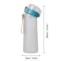 Botella Deportiva De Agua Con Sabor 650ml Con Cubos De Fragancia De Frutas Para Exteriores Camping Fitness Moda - details 6
