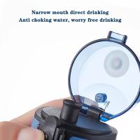 Botella Deportiva De 1000ml/33.8oz Con Gradiente Y Tapón De Plegado BPA-Free PC Para Gimnasio/Ciclismo/Corrida/Pescar Escolar/Cumpleaños Regalo - details 5