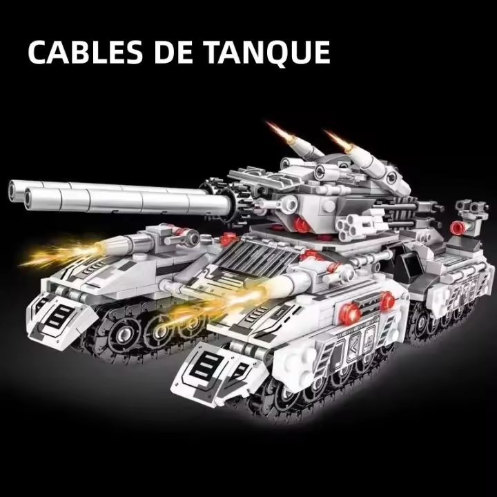 Bloques De Construcción DIY 8 En 1 De Vehículo Militar WW2 Tanque Avión Camión Para Niños Juguetes De Construcción Para Adolescentes Y Adultos Regalos - 1