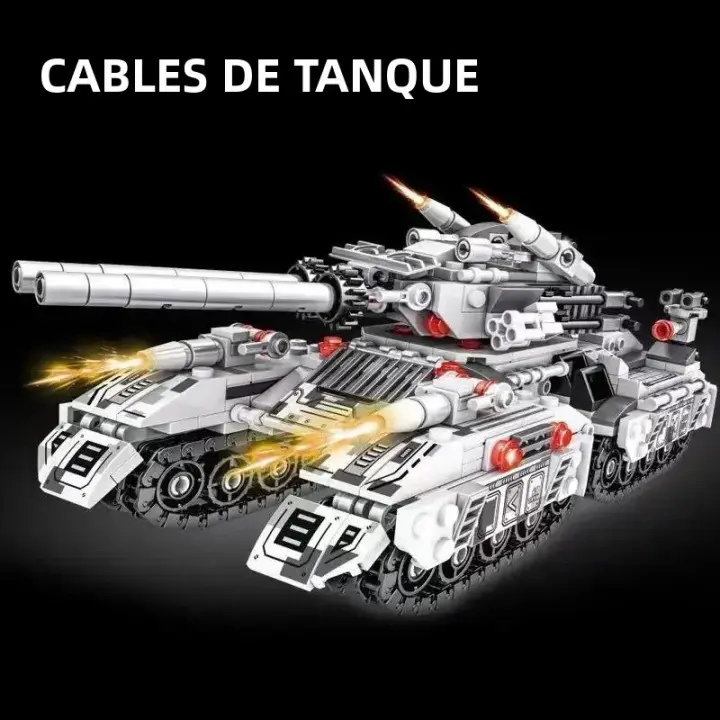 Bloques De Construcción DIY 8 En 1 De Vehículo Militar WW2 Tanque Avión Camión Para Niños Juguetes De Construcción Para Adolescentes Y Adultos Regalos - 1