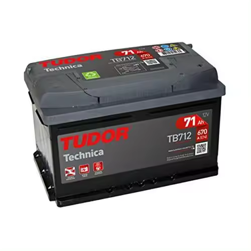 Batería Automoción Tudor TB712 - Alta Calidad - 1