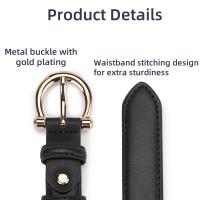 Cinturón De Cuero Genuino Para Mujer Con Hebilla De Moda Para Pantalones De Guerra Y Jeans Estilo Elegante Y Versátil - details 4