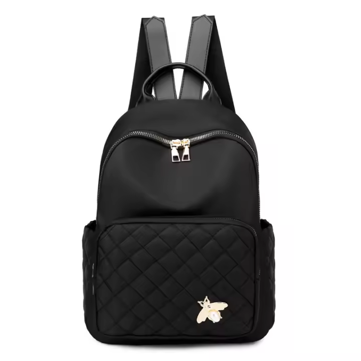 Mochila De Nylon Para Mujer Nueva 2024 Versátil Y Moda Con Tela Oxford Gran Capacidad Casual Para Viajes Mochila Suave Con Cierre De Cremallera - 1