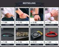 Set De 2 Pulseras Económicas Unisex 6mm Piedra Onix 4mm Cadena De Cuerda Pulsera Couplada Pareja Brazalete Joias - details 0