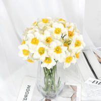 6pcs Narcis Artificial Para Decoración De Bodas Festivales Y Fiestas Decoración De Hogar Jardín Y Habitaciones Estilo Silken - details 2