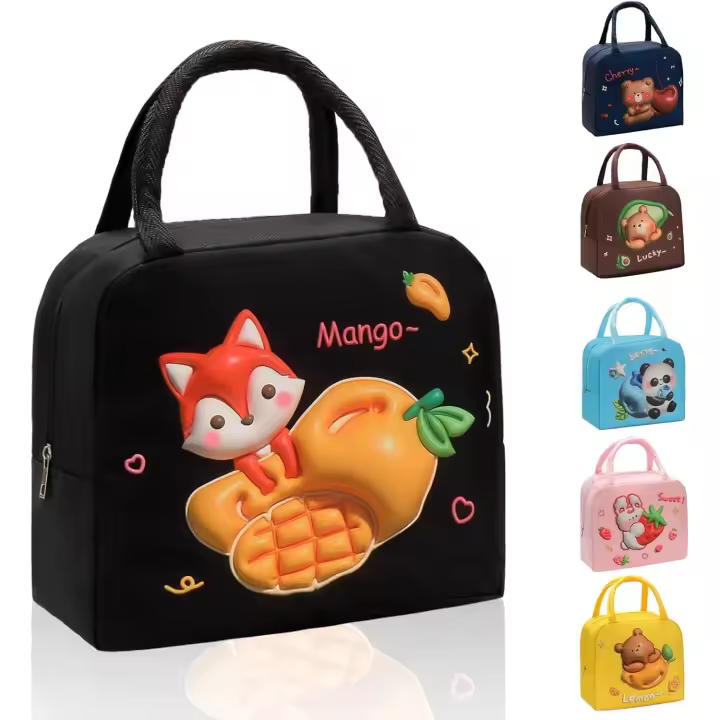 AMPIA Aperture, reutilizable, Bonita y fácil de limpiar, impermeable, Con Bolsa de cobertizos y de nombre para niños, Niños, Estudiantes, - 1