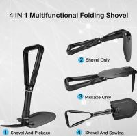 Pala plegable multifuncional, pala de nieve plegable, pala plegable militar, pala de supervivencia para acampar, pala plegable portátil para acampar, jardinería, supervivencia, senderismo, automóvil (1*) - details 2