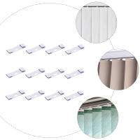 12pcs Reparación De Cierres De Venas Verticales Para Cortinas Y Sombrillas Adornos Para Cortinas Tipo De Fibra Sintética - details 0
