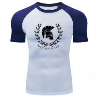 Camiseta De Deporte Para Hombre Molon Labe Warrior Sparta Ajustada Rápida Secado Transpirable Estampado O-cuello Sin Capucha - details 0
