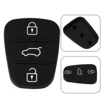 Carcasa De Llave Remoto De Plástico Negro Con 3 Botones Para HYUNDAI I20 I30 Ix35 Ix20 Rio Venga Repuesto De Parche De Goma - details 0