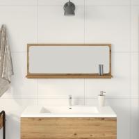 Espejo de baño vidaXL de roble artesanal de 90x10,5x37 cm - details 2