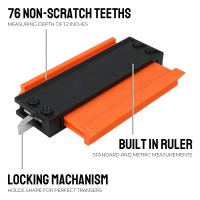 Laminate Tiles Meethulp Gauge Alloy Edge Shaping Wood Measure Ruler Adjustable Lock Contour Gauge Profile Duplicator Tool Para Tiling - details 2