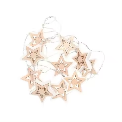 Gsc Evolution Estrellas LED de Madera 1,35M Luz Cálida - Decoración Hogar - 1